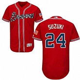 Atlanta Braves #24 Kurt Suzuki Red Flexbase Stitched Jersey DingZhi,baseball caps,new era cap wholesale,wholesale hats