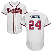 Atlanta Braves #24 Kurt Suzuki White Flexbase Stitched Jersey DingZhi,baseball caps,new era cap wholesale,wholesale hats