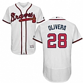 Atlanta Braves #28 Hector Olivera White Flexbase Stitched Jersey DingZhi,baseball caps,new era cap wholesale,wholesale hats