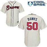 Atlanta Braves #50 John Danks Cream New Cool Base Stitched Jersey DingZhi,baseball caps,new era cap wholesale,wholesale hats
