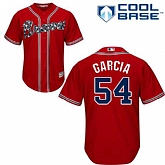 Atlanta Braves #54 Adonis Garcia Red New Cool Base Stitched Jersey DingZhi,baseball caps,new era cap wholesale,wholesale hats