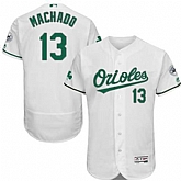 Baltimore Orioles #13 Manny Machado White St. Patrick's Day Flexbase Stitched Jersey DingZhi,baseball caps,new era cap wholesale,wholesale hats