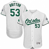 Baltimore Orioles #53 Zach Britton White St. Patrick's Day Flexbase Stitched Jersey DingZhi,baseball caps,new era cap wholesale,wholesale hats