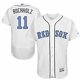 Boston Red Sox #11 Clay Buchholz White Father's Day Flexbase Stitched Jersey DingZhi,baseball caps,new era cap wholesale,wholesale hats