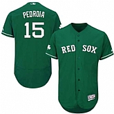 Boston Red Sox #15 Dustin Pedroia Green Celtic Flexbase Stitched Jersey DingZhi,baseball caps,new era cap wholesale,wholesale hats