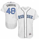 Boston Red Sox #48 Pablo Sandoval White Father's Day Flexbase Stitched Jersey DingZhi,baseball caps,new era cap wholesale,wholesale hats