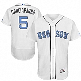 Boston Red Sox #5 Nomar Garciaparra White Father's Day Flexbase Stitched Jersey DingZhi,baseball caps,new era cap wholesale,wholesale hats