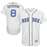 Boston Red Sox #8 Carl Yastrzemski White Father's Day Flexbase Stitched Jersey DingZhi,baseball caps,new era cap wholesale,wholesale hats