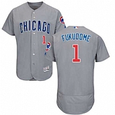 Chicago Cubs #1 Kosuke Fukudome Gray Flexbase Stitched Jersey DingZhi,baseball caps,new era cap wholesale,wholesale hats