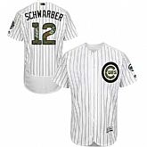Chicago Cubs #12 Kyle Schwarber White 2016 Memorial Day Flexbase Stitched Jersey DingZhi,baseball caps,new era cap wholesale,wholesale hats