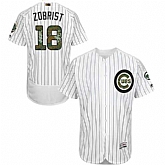 Chicago Cubs #18 Ben Zobrist White 2016 Memorial Day Flexbase Stitched Jersey DingZhi,baseball caps,new era cap wholesale,wholesale hats