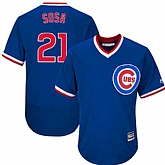 Chicago Cubs #21 Sammy Sosa Blue Cooperstown New Cool Base Stitched Jersey DingZhi,baseball caps,new era cap wholesale,wholesale hats