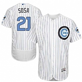 Chicago Cubs #21 Sammy Sosa White Father's Day Flexbase Stitched Jersey DingZhi,baseball caps,new era cap wholesale,wholesale hats