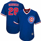 Chicago Cubs #28 Kyle Hendricks Blue Throwback New Cool Base Stitched Jersey DingZhi,baseball caps,new era cap wholesale,wholesale hats