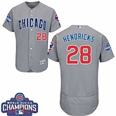 Chicago Cubs #28 Kyle Hendricks Gray 2016 World Series Champions Flexbase Stitched Jersey DingZhi,baseball caps,new era cap wholesale,wholesale hats