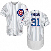 Chicago Cubs #31 Greg Maddux White Flexbase Stitched Jersey DingZhi,baseball caps,new era cap wholesale,wholesale hats