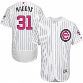 Chicago Cubs #31 Greg Maddux White Mother's Day Flexbase Stitched Jersey DingZhi,baseball caps,new era cap wholesale,wholesale hats