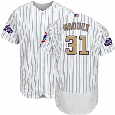 Chicago Cubs #31 Greg Maddux White World Series Champions Gold Program Flexbase Stitched Jersey DingZhi,baseball caps,new era cap wholesale,wholesale hats