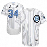 Chicago Cubs #34 Jon Lester White Father's Day Flexbase Stitched Jersey DingZhi,baseball caps,new era cap wholesale,wholesale hats