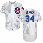 Chicago Cubs #34 Jon Lester White Flexbase Stitched Jersey DingZhi,baseball caps,new era cap wholesale,wholesale hats