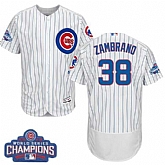Chicago Cubs #38 Carlos Zambrano White 2016 World Series Champions Flexbase Stitched Jersey DingZhi,baseball caps,new era cap wholesale,wholesale hats