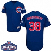 Chicago Cubs #38 Mike Montgomery Blue 2016 World Series Champions Flexbase Stitched Jersey DingZhi,baseball caps,new era cap wholesale,wholesale hats