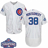 Chicago Cubs #38 Mike Montgomery White 2016 World Series Champions Flexbase Stitched Jersey DingZhi,baseball caps,new era cap wholesale,wholesale hats