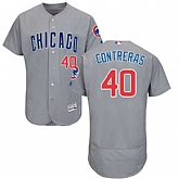 Chicago Cubs #40 Willson Contreras Gray Flexbase Stitched Jersey DingZhi,baseball caps,new era cap wholesale,wholesale hats