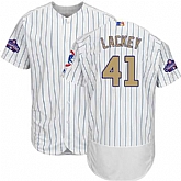Chicago Cubs #41 John Lackey White World Series Champions Gold Program Flexbase Stitched Jersey DingZhi,baseball caps,new era cap wholesale,wholesale hats