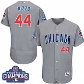 Chicago Cubs #44 Anthony Rizzo Gray 2016 World Series Champions Flexbase Stitched Jersey DingZhi,baseball caps,new era cap wholesale,wholesale hats