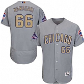Chicago Cubs #66 Munenori Kawasaki Gray World Series Champions Gold Program Flexbase Stitched Jersey DingZhi,baseball caps,new era cap wholesale,wholesale hats