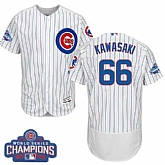 Chicago Cubs #66 Munenori Kawasaki White 2016 World Series Champions Flexbase Stitched Jersey DingZhi,baseball caps,new era cap wholesale,wholesale hats