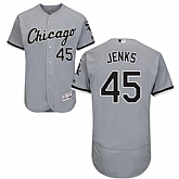 Chicago White Sox #45 Bobby Jenks Gray Flexbase Stitched Jersey DingZhi,baseball caps,new era cap wholesale,wholesale hats