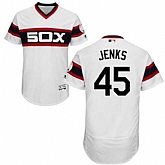Chicago White Sox #45 Bobby Jenks White Cooperstown Collection Flexbase Stitched Jersey DingZhi,baseball caps,new era cap wholesale,wholesale hats