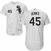 Chicago White Sox #45 Bobby Jenks White Flexbase Stitched Jersey DingZhi,baseball caps,new era cap wholesale,wholesale hats
