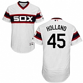 Chicago White Sox #45 Derek Holland White Cooperstown Collection Flexbase Stitched Jersey DingZhi,baseball caps,new era cap wholesale,wholesale hats