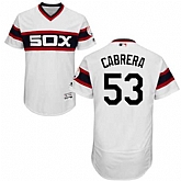 Chicago White Sox #53 Melky Cabrera White Cooperstown Collection Flexbase Stitched Jersey DingZhi,baseball caps,new era cap wholesale,wholesale hats