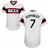 Chicago White Sox #7 Jeff Keppinger White Cooperstown Collection Flexbase Stitched Jersey DingZhi,baseball caps,new era cap wholesale,wholesale hats