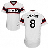 Chicago White Sox #8 Bo Jackson White Cooperstown Collection Flexbase Stitched Jersey DingZhi,baseball caps,new era cap wholesale,wholesale hats