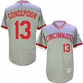 Cincinnati Reds #13 Dave Conception Gray Cooperstown Collection Flexbase Stitched Jersey DingZhi,baseball caps,new era cap wholesale,wholesale hats