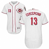 Cincinnati Reds #13 Dave Conception White Flexbase Stitched Jersey DingZhi,baseball caps,new era cap wholesale,wholesale hats
