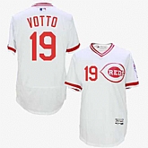 Cincinnati Reds #19 Joey Vottos White Cooperstown Collection Flexbase Stitched Jersey DingZhi,baseball caps,new era cap wholesale,wholesale hats