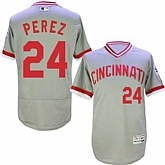 Cincinnati Reds #24 Tony Perez Gray Cooperstown Collection Flexbase Stitched Jersey DingZhi,baseball caps,new era cap wholesale,wholesale hats