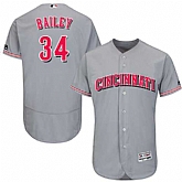 Cincinnati Reds #34 Homer Bailey Gray Flexbase Stitched Jersey DingZhi,baseball caps,new era cap wholesale,wholesale hats