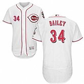 Cincinnati Reds #34 Homer Bailey White Flexbase Stitched Jersey DingZhi,baseball caps,new era cap wholesale,wholesale hats