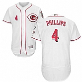 Cincinnati Reds #4 Brandon Phillips White Flexbase Stitched Jersey DingZhi,baseball caps,new era cap wholesale,wholesale hats