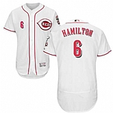 Cincinnati Reds #6 Billy Hamilton White Flexbase Stitched Jersey DingZhi,baseball caps,new era cap wholesale,wholesale hats
