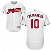 Cleveland Indians #10 Edwin Encarnacion White Flexbase Stitched Jersey DingZhi,baseball caps,new era cap wholesale,wholesale hats