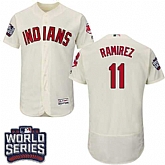 Cleveland Indians #11 Juan Ramirez Cream 2016 World Series Flexbase Stitched Jersey DingZhi,baseball caps,new era cap wholesale,wholesale hats