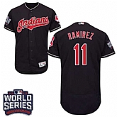 Cleveland Indians #11 Juan Ramirez Navy 2016 World Series Flexbase Stitched Jersey DingZhi,baseball caps,new era cap wholesale,wholesale hats